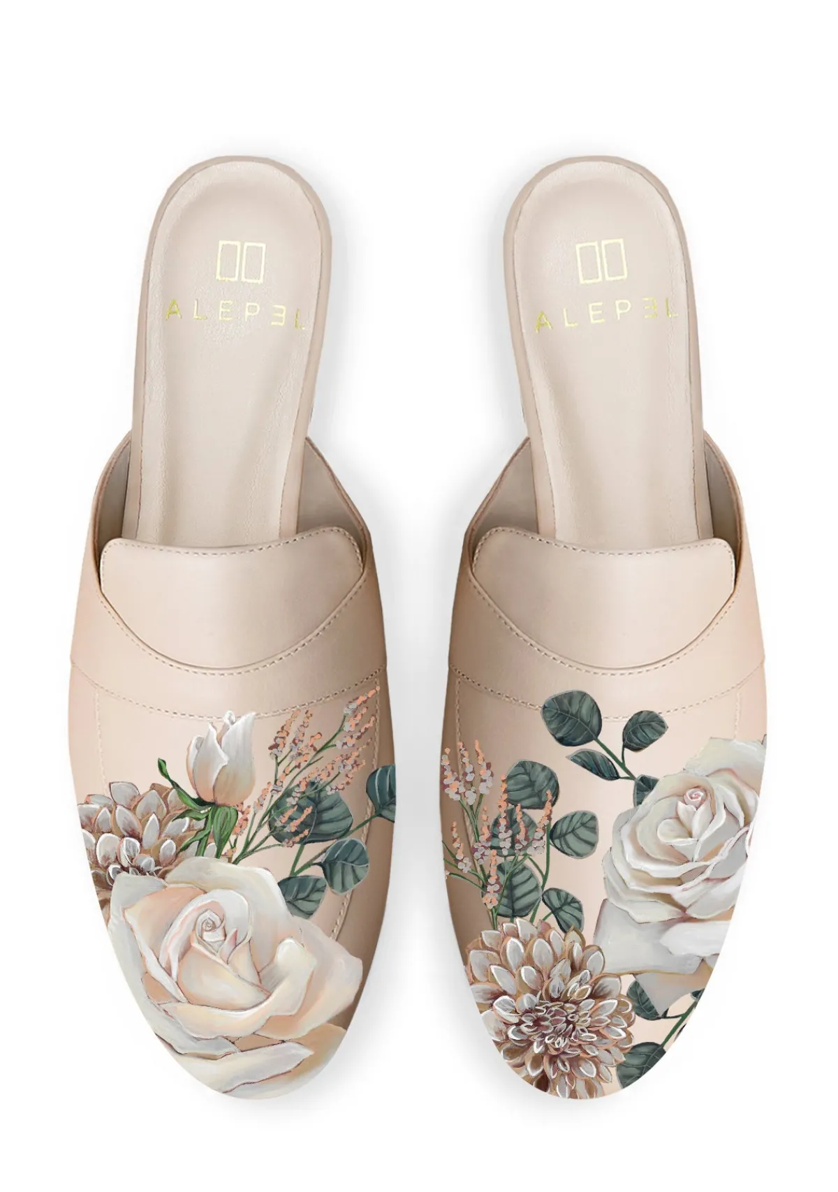 Store Alepel Bridal Bouquet Beige Mule