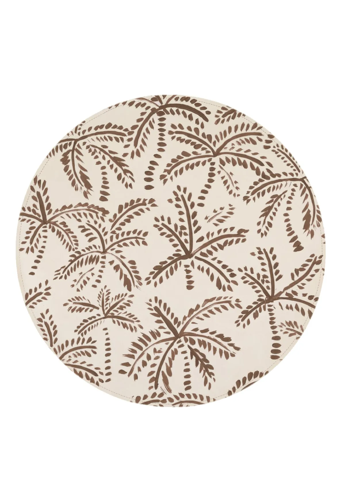 Shop Alepel Taupe Abstract Palms Beige Placemat
